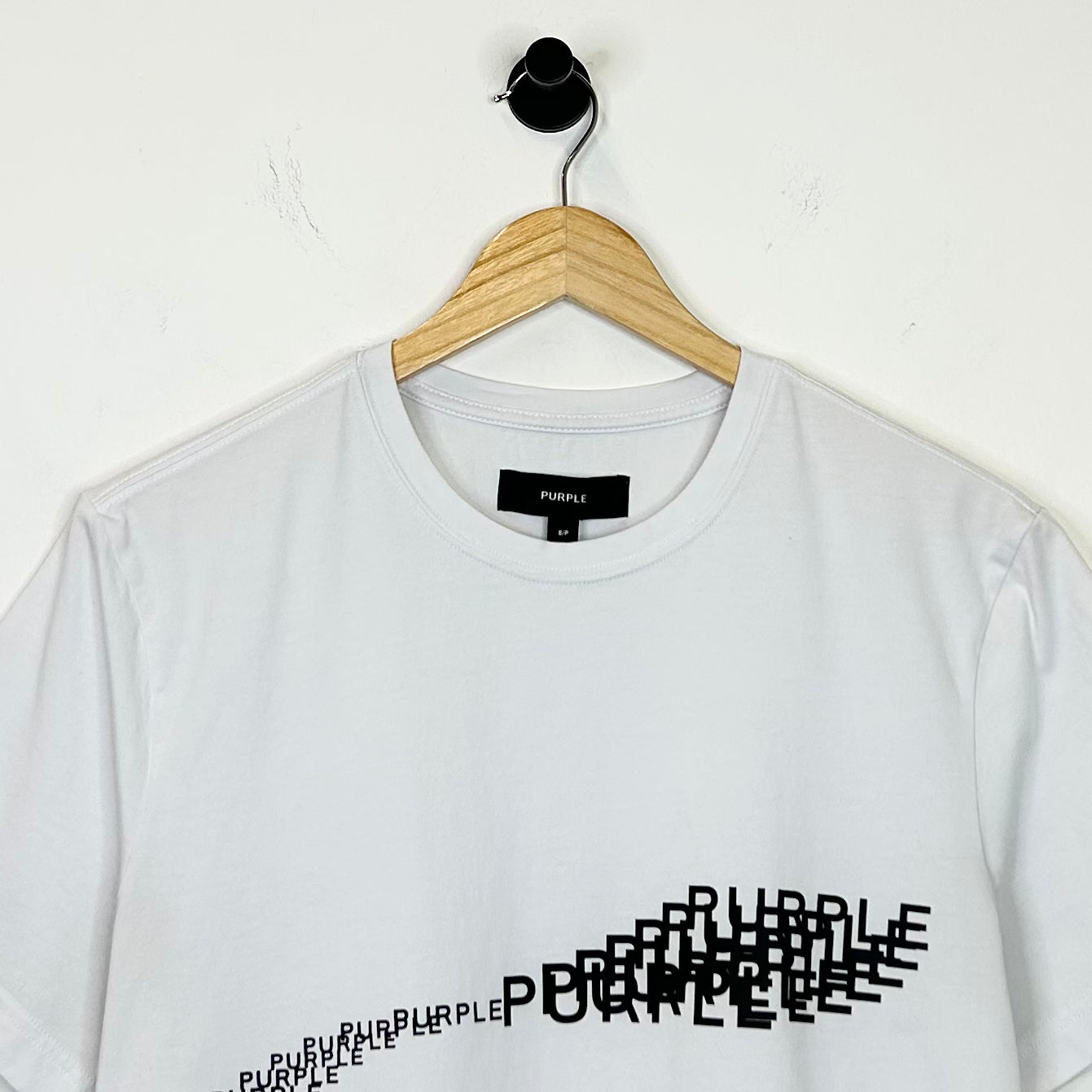 PURPLE BRAND GRADIENT LOGO TEE