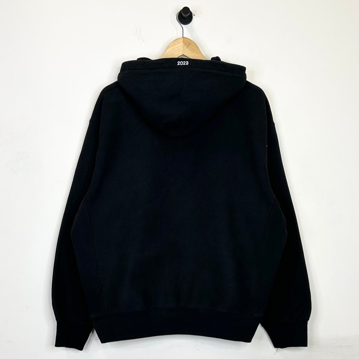 SUPREME BLACK/BLACK BOX LOGO HOODIE