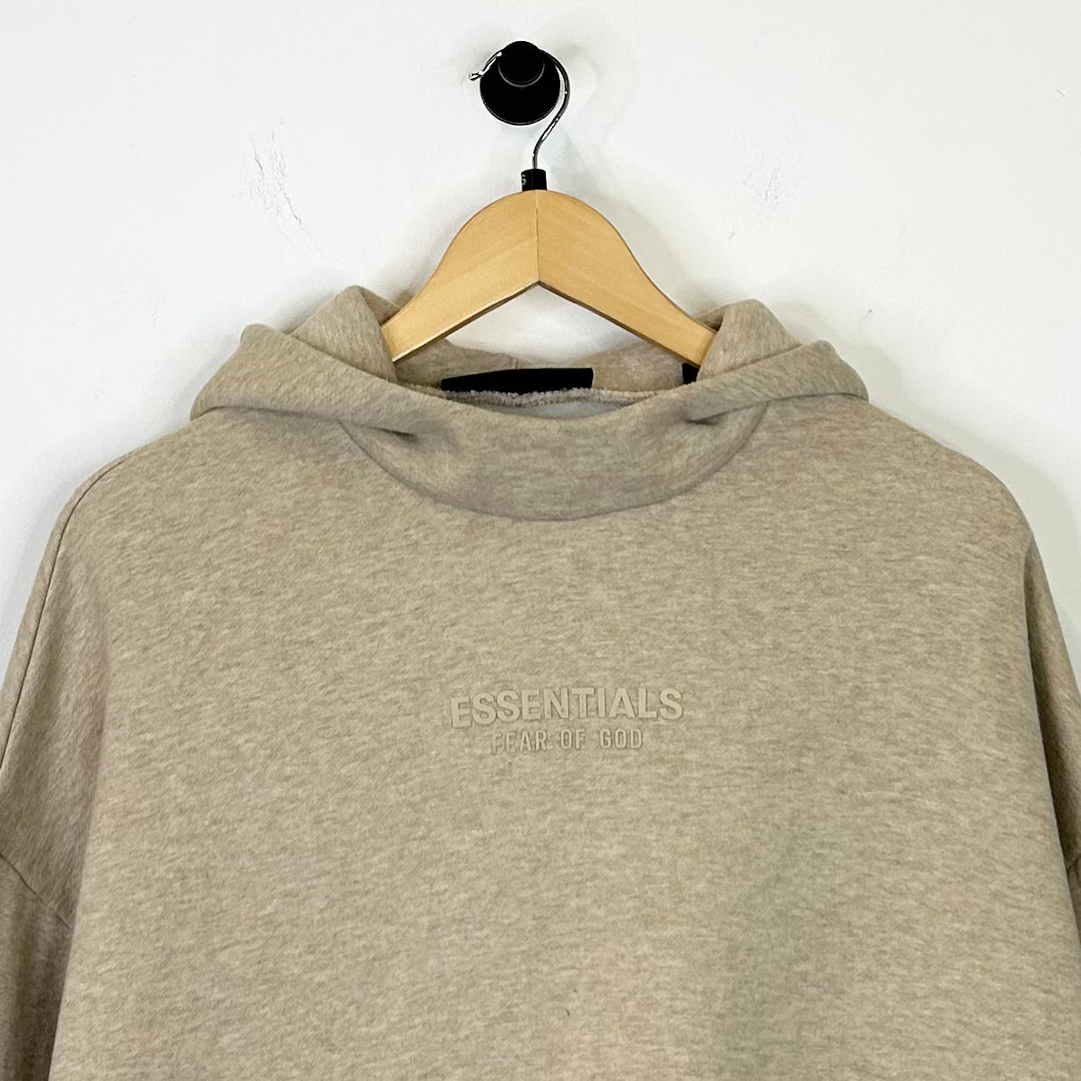 FEAR OF GOD ESSENTIALS OATMEAL SCUBA HOODIE