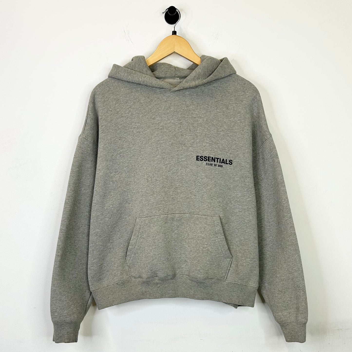 FEAR OF GOD ESSENTIALS DARK HEATHER HOODIE