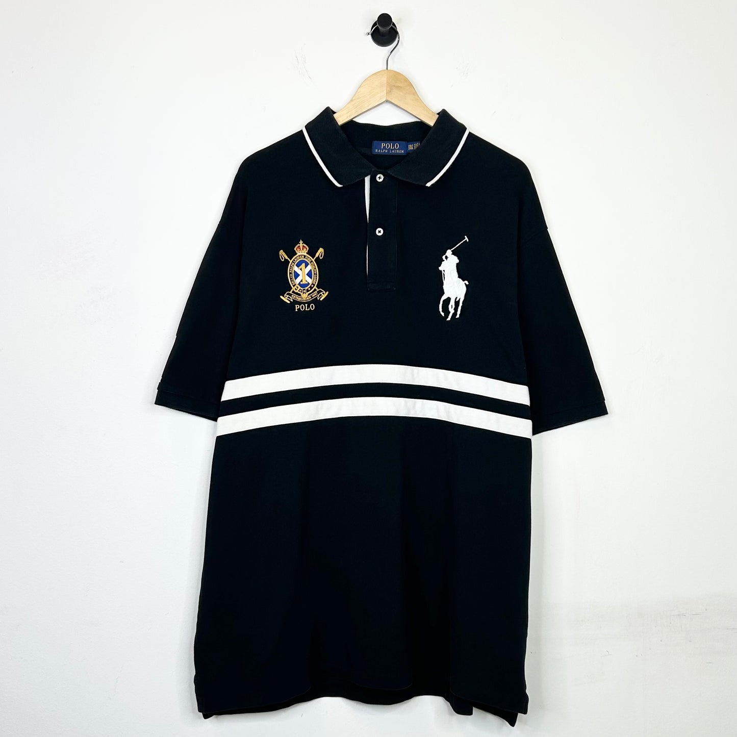 RALPH LAUREN POLO BLACK STRIPED SHIRT