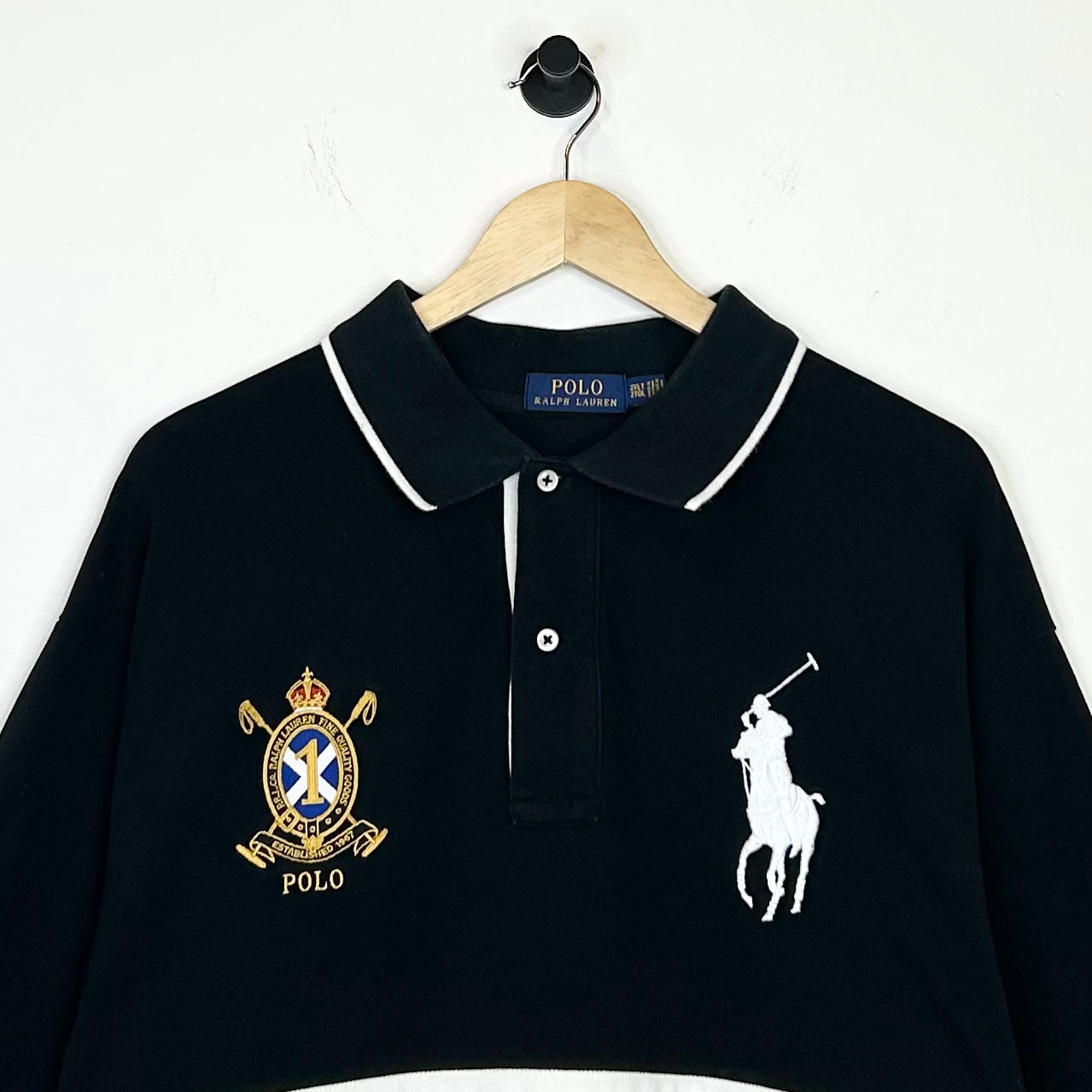 RALPH LAUREN POLO BLACK STRIPED SHIRT