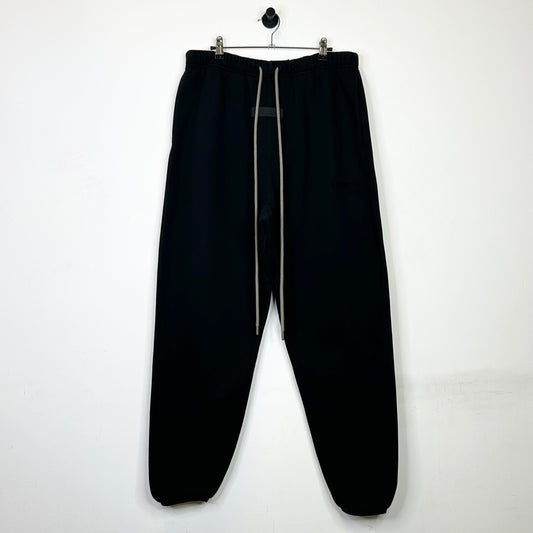 FEAR OF GOD ESSENTIALS BLACK CUFFED SWEATPANTS
