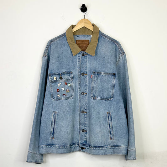 LEVIS WISCONSIN PINS DENIM JACKET