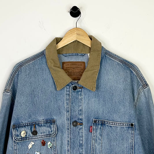 LEVIS WISCONSIN PINS DENIM JACKET