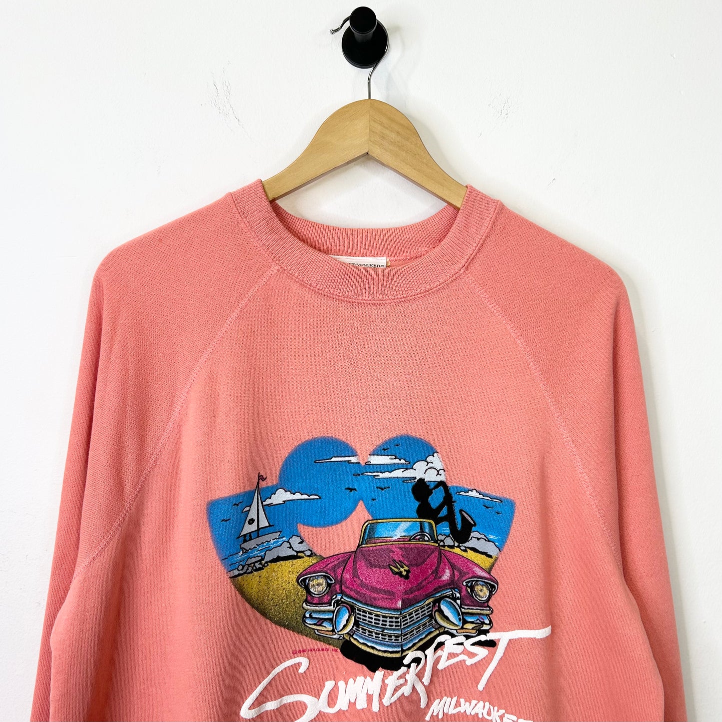 PINK 1988 SUMMER FEST CAR GRAPHIC CREWNECK