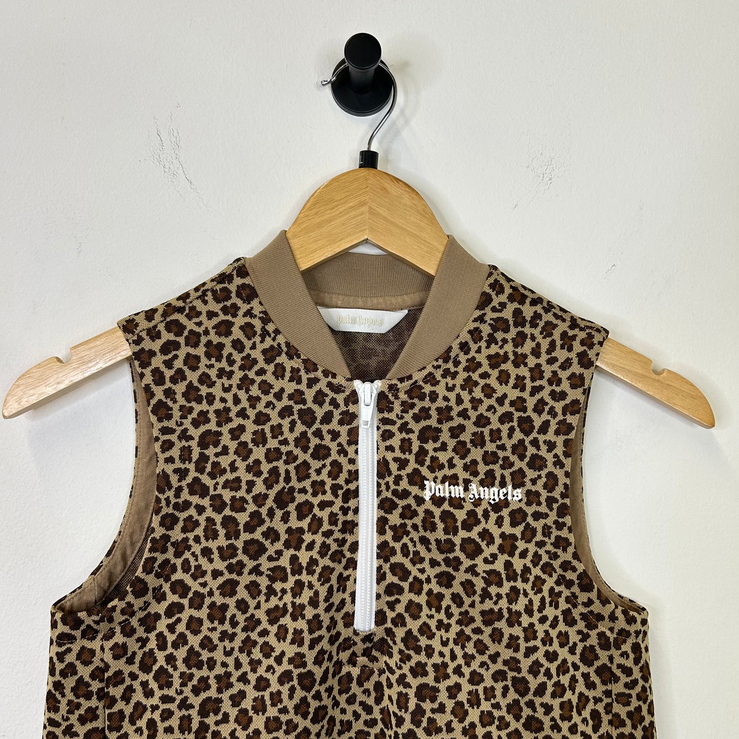 PALM ANGELS LEOPARD PRINT DRESS