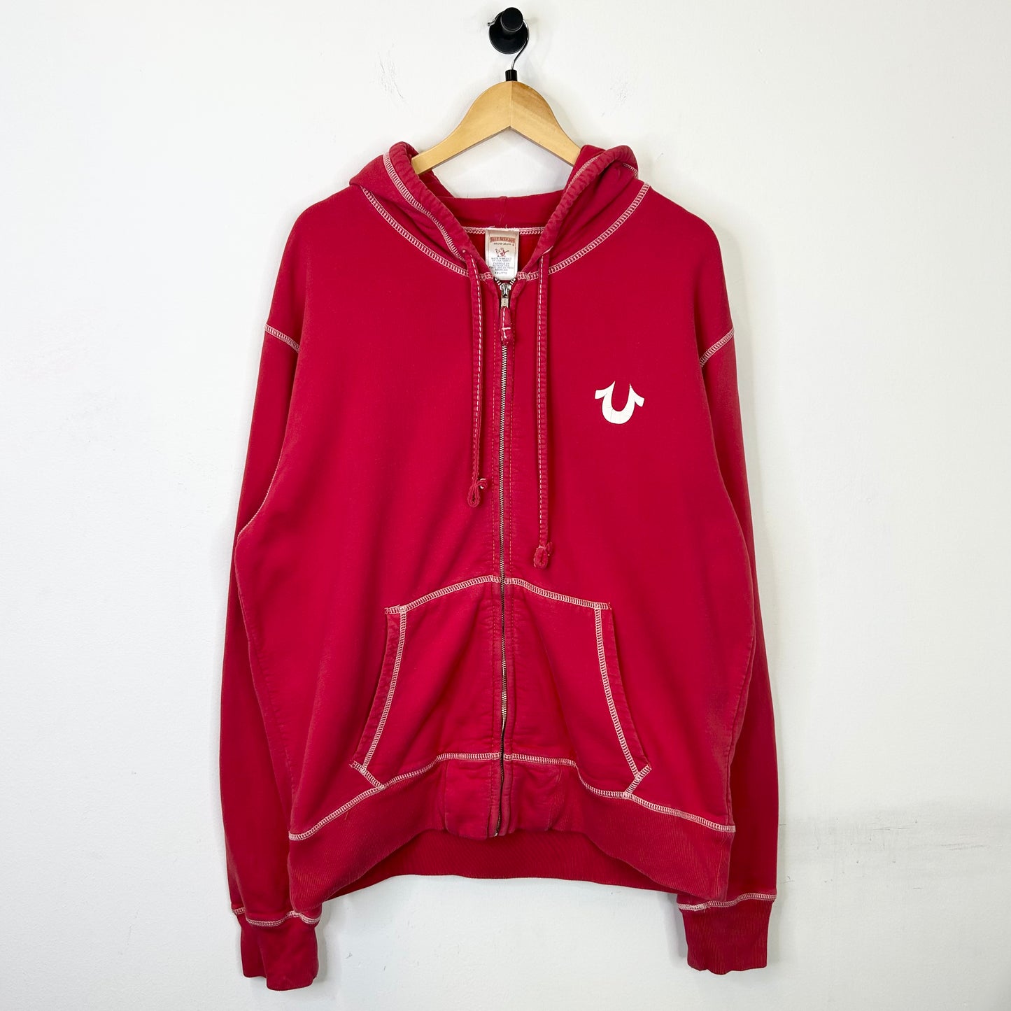 TRUE RELIGION RED HOODIE