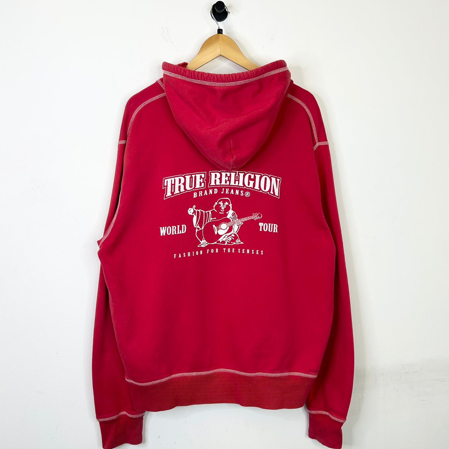 TRUE RELIGION RED HOODIE