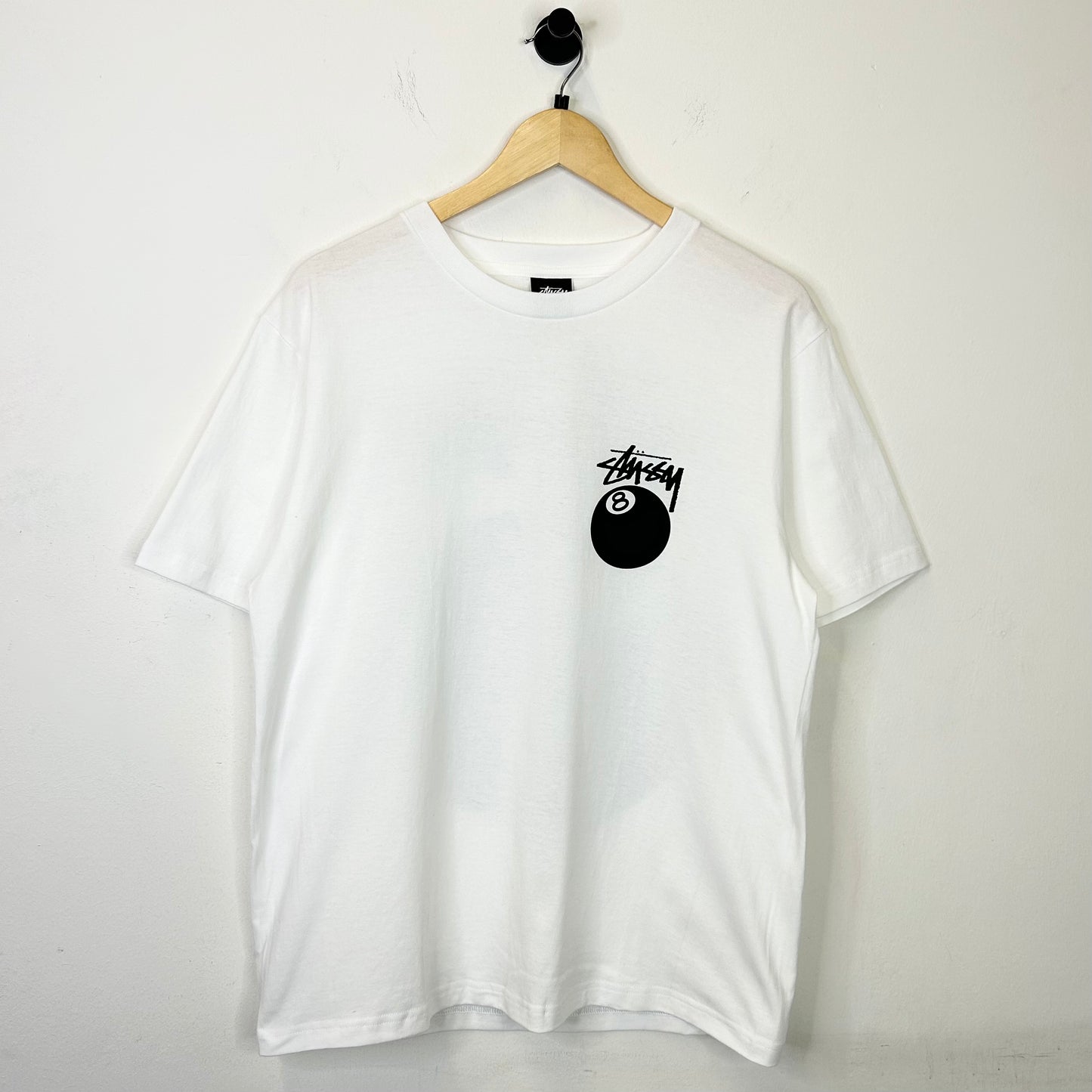 STUSSY 8BALL WHITE TEE