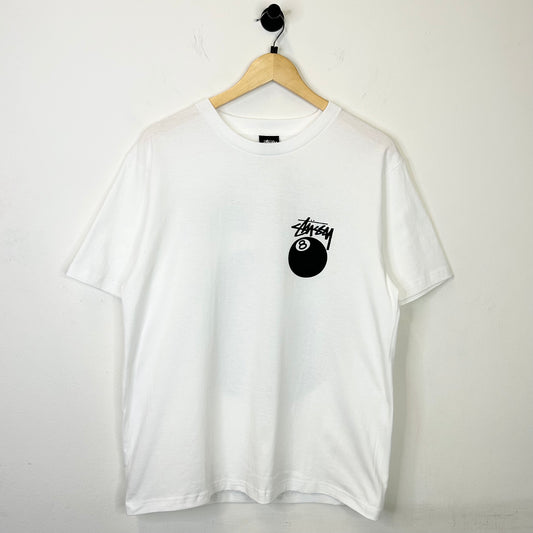 STUSSY 8BALL WHITE TEE