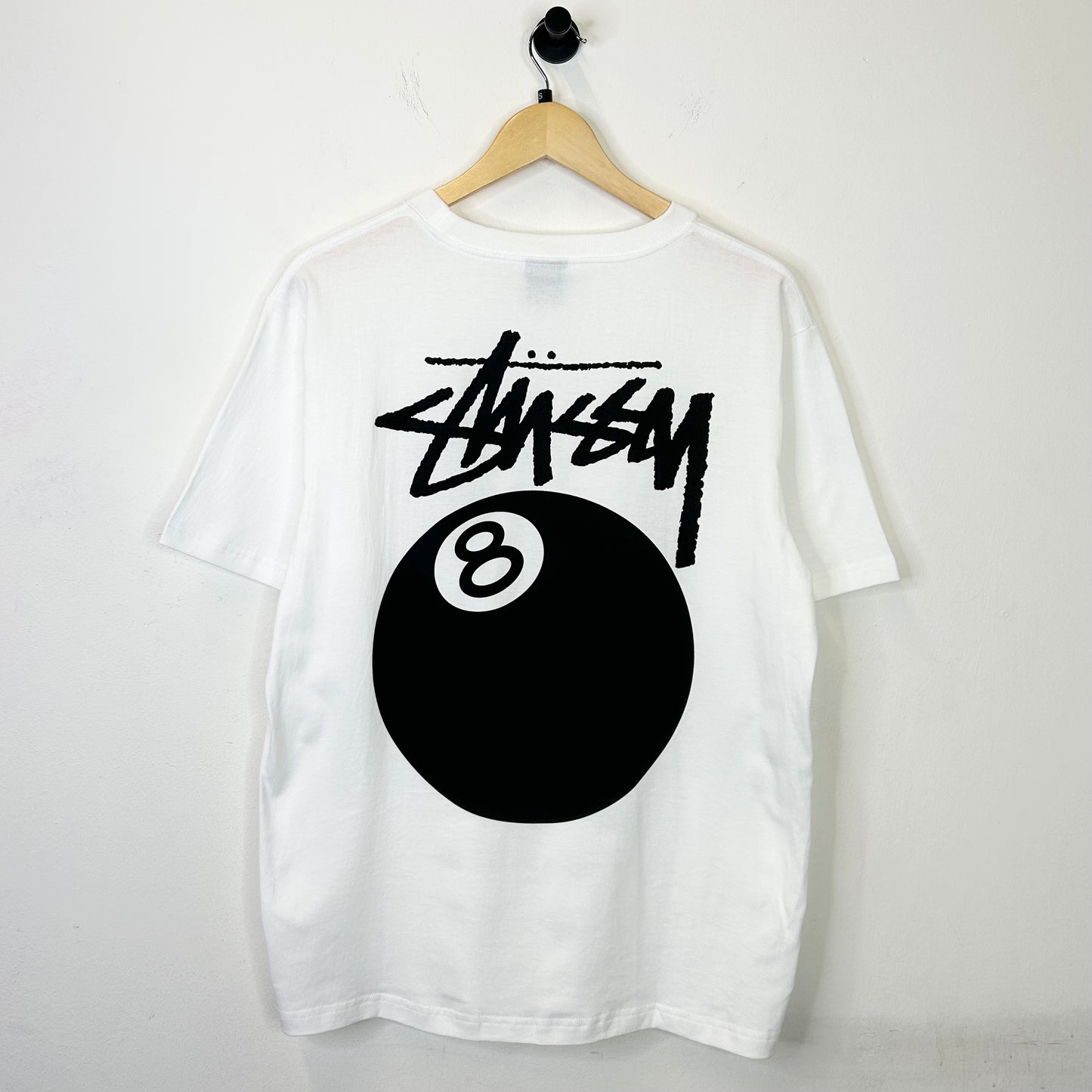 STUSSY 8BALL WHITE TEE