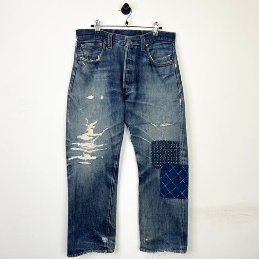 LEVIS BIG E REPAIRED JEANS