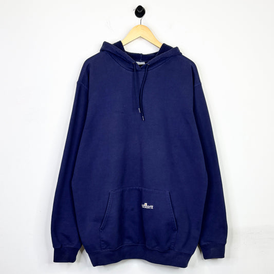 CARHARTT EMBROIDERED NAVY PULLOVER HOODIE