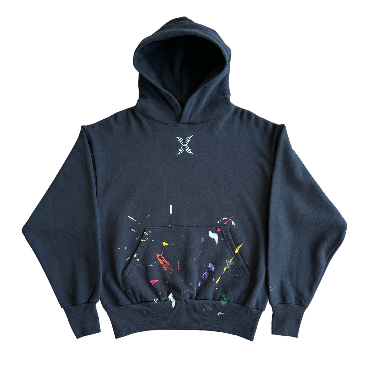Butterfly Effect Paint Splatter Hoodie (Black)