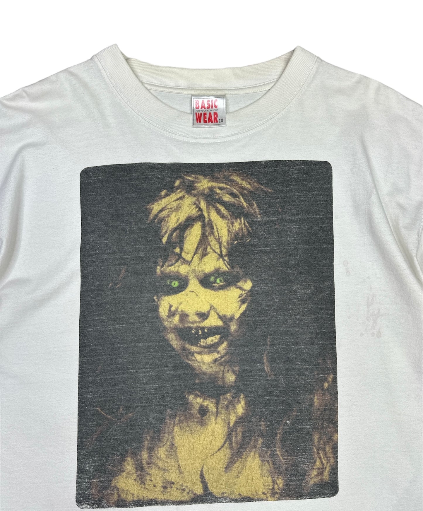 EXORCIST GREEN EYED WHITE T-SHIRT