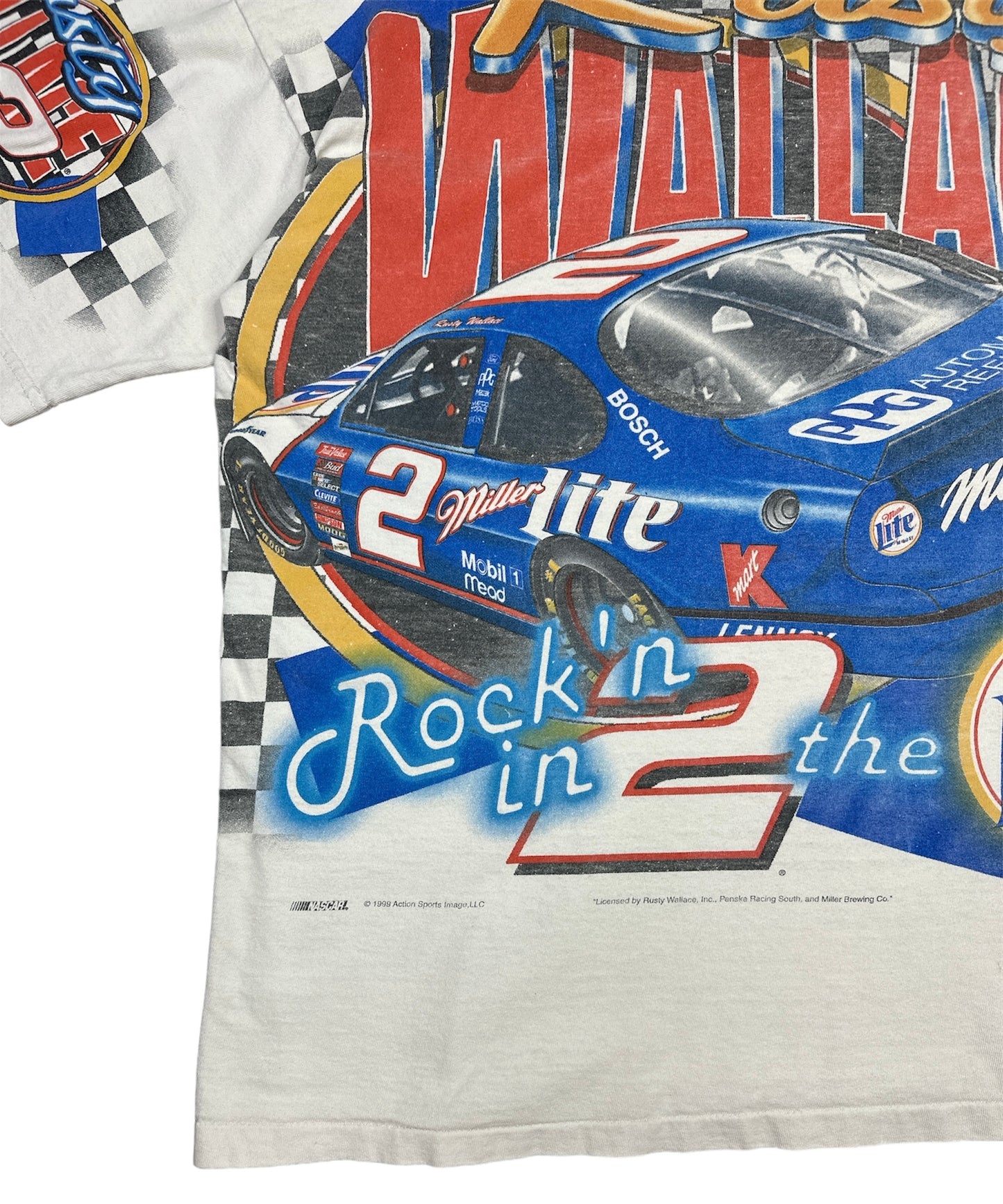 RUSTY WALLACE READY ROCK RACER T-SHIRT