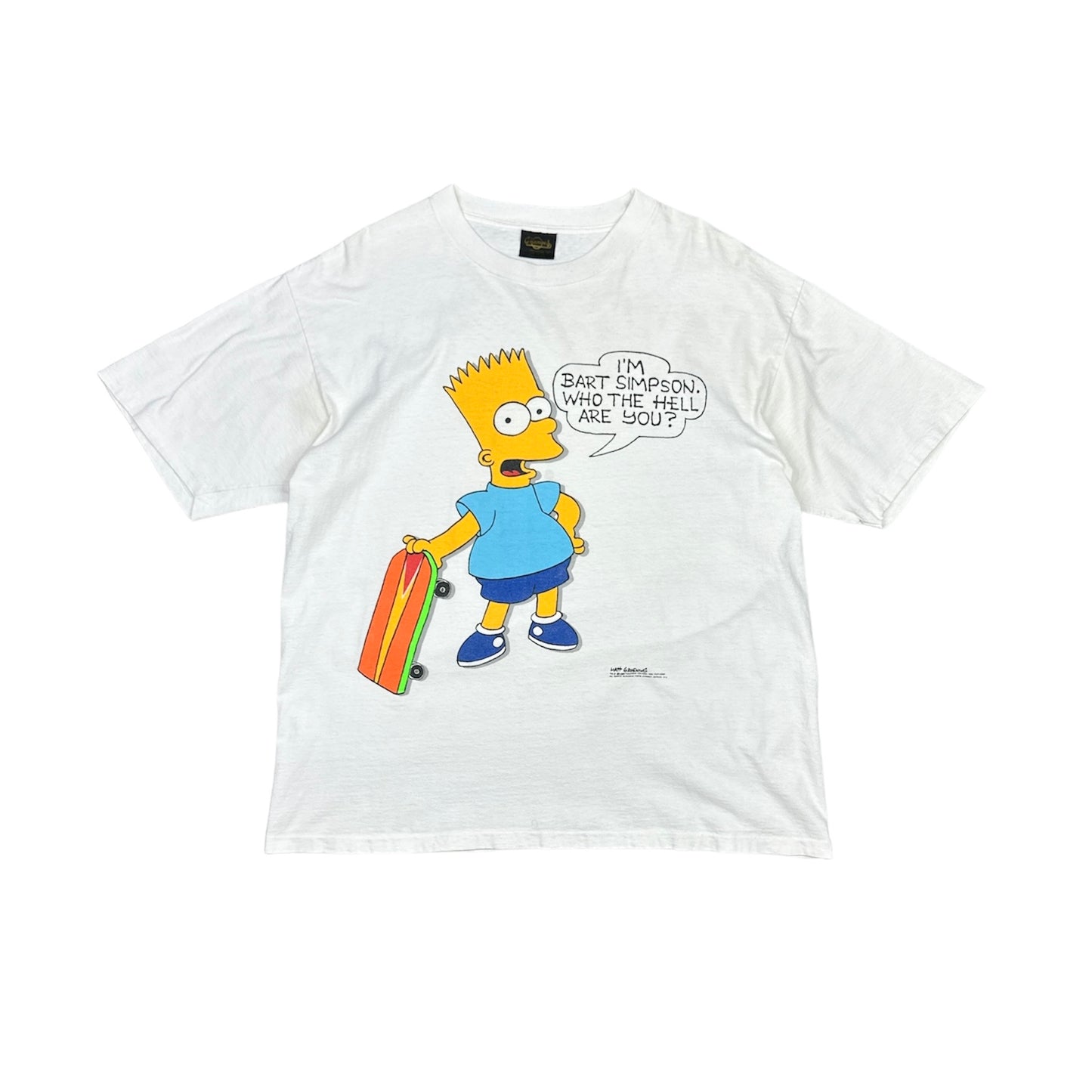 BART SIMPSON WHITE T-SHIRT