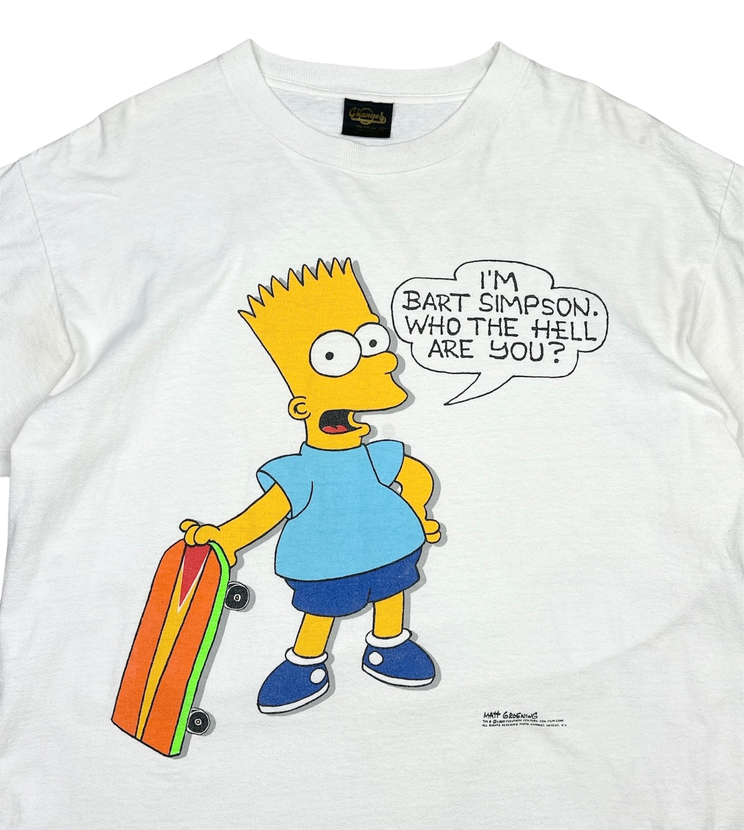 BART SIMPSON WHITE T-SHIRT