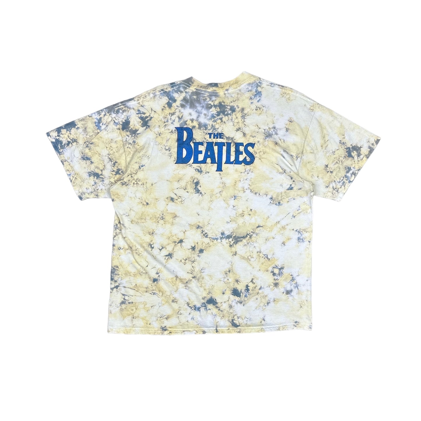 YELLOW TIE DYE BEATLES T-SHIRT