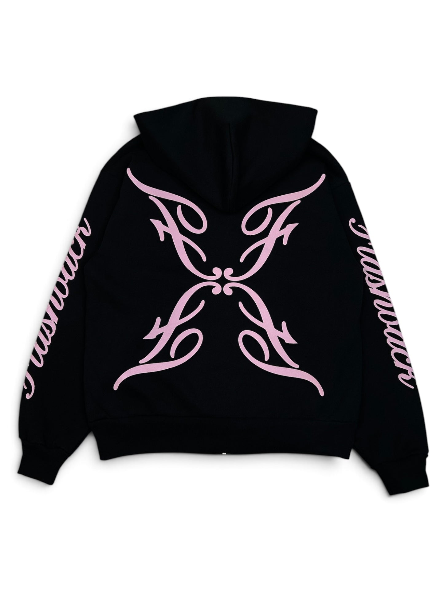 FLASHBACK LOGO ZIP-UP BLACK/PINK