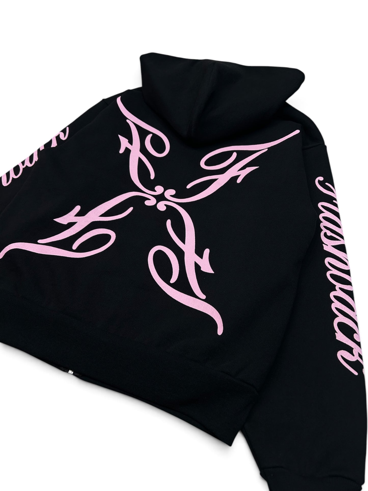 FLASHBACK LOGO ZIP-UP BLACK/PINK