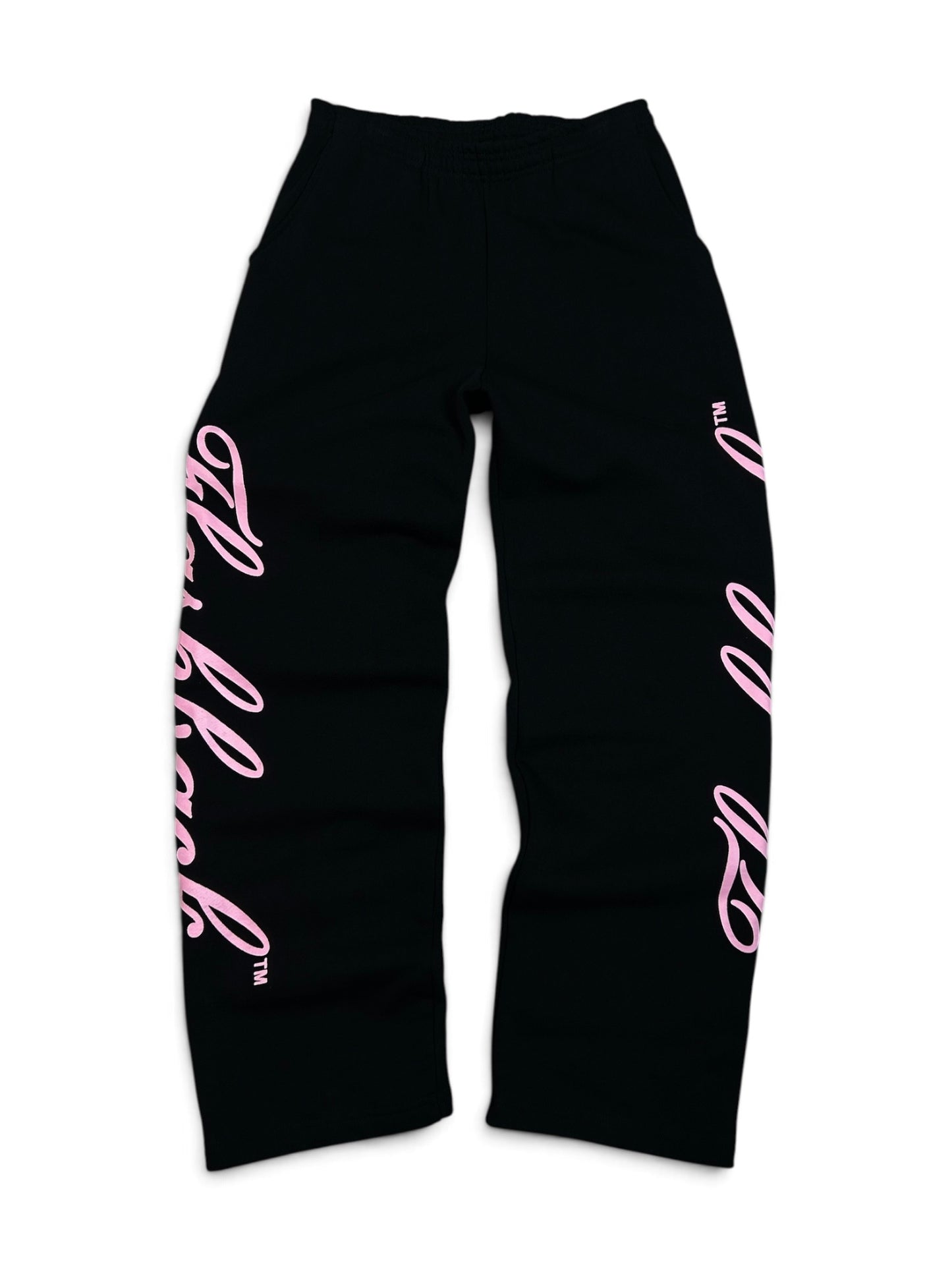 FLASHBACK JUMBO LOGO SWEATS BLACK/PINK