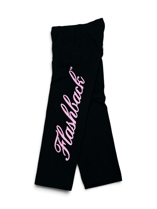 FLASHBACK JUMBO LOGO SWEATS BLACK/PINK