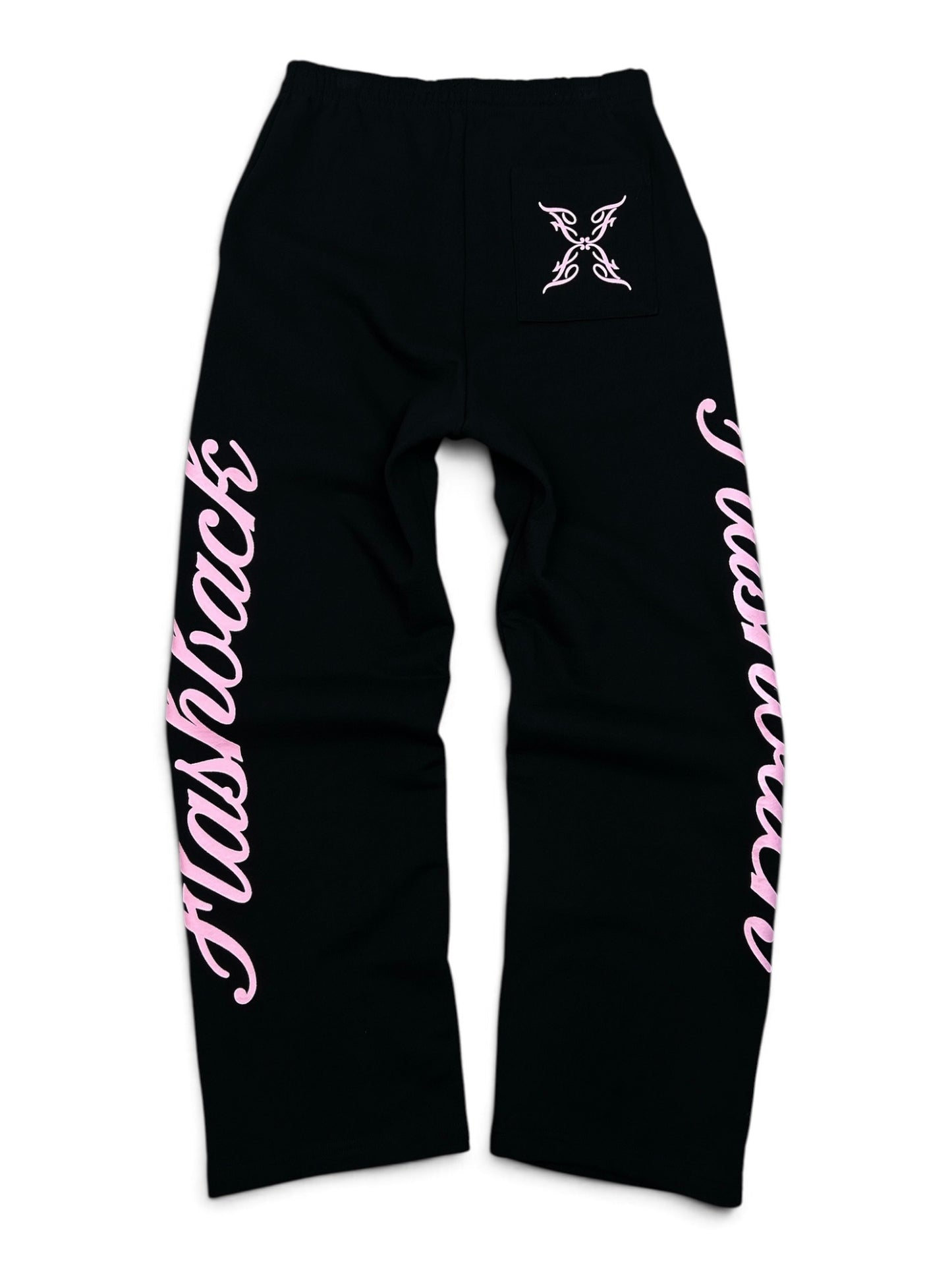 FLASHBACK JUMBO LOGO SWEATS BLACK/PINK